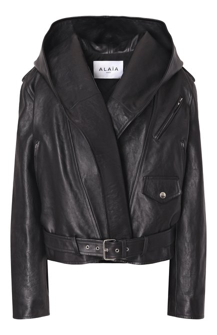 Женская кожаная куртка ALAIA, арт. AA9V0428L008A