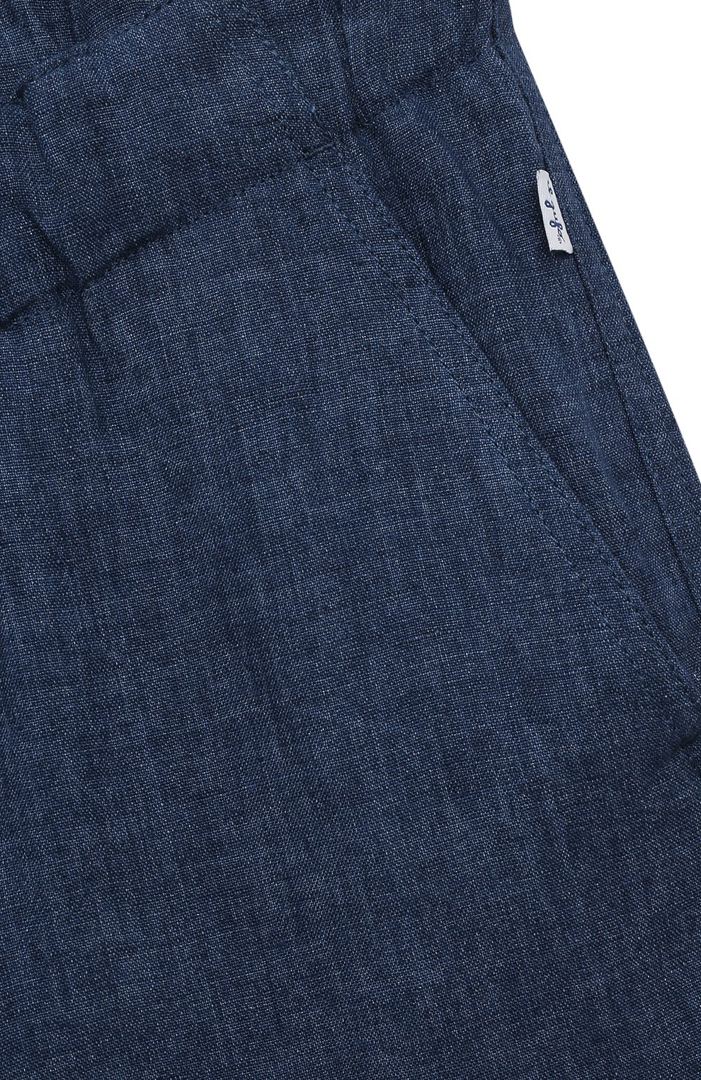 Льняные шорты IL GUFO синего цвета по цене 16150 руб., арт. P23PB172L1012/16A, фото 3 Льняные шорты IL GUFO, арт. P23PB172L1012/16A, фото 3