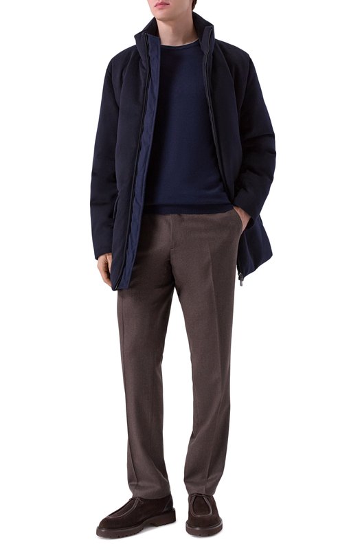 Шерстяные брюки Andrea Campagna SC/1 ALC/FA1386X Коричневый  SC/1 ALC/FA1386X Фото 2