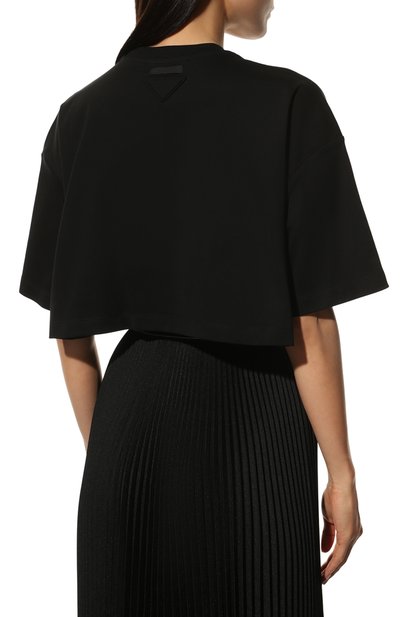 Хлопковая футболка PRADA, арт. 3560A-240-F0002-212, фото 4