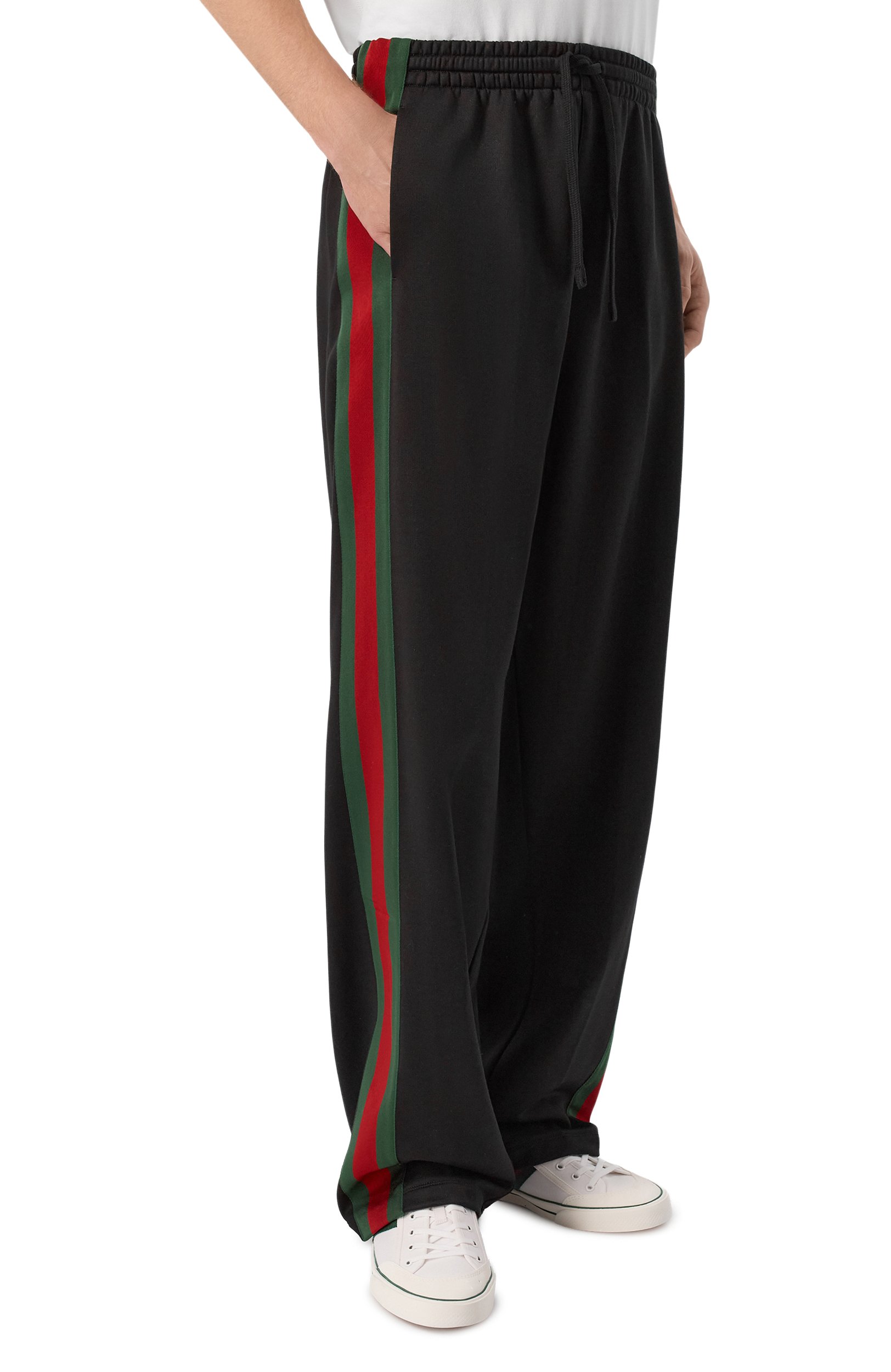 Брюки из шелка и хлопка GUCCI черного цвета по цене 273000 руб., арт. 866170/XJH0N, фото 3 Брюки из шелка и хлопка GUCCI, арт. 866170/XJH0N, фото 3