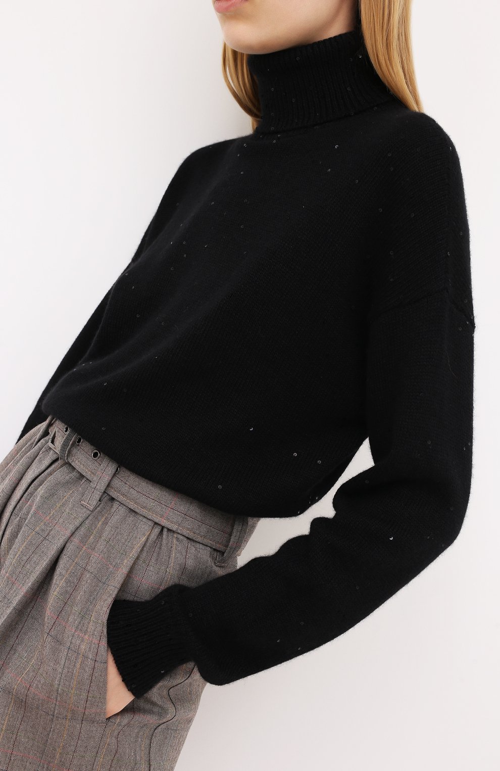 Свитер из кашемира и шелка BRUNELLO CUCINELLI, арт. M73539903P, фото 3