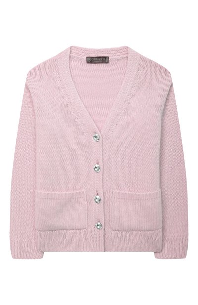 Кашемировый кардиган GIORGETTI CASHMERE розового цвета по цене 35550 руб., арт. MB1826/8A-14A, фото 1 Кашемировый кардиган GIORGETTI CASHMERE, арт. MB1826/8A-14A, фото 1