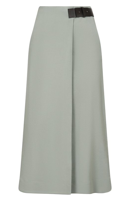 Юбка изо льна и вискозы Lorena Antoniazzi P2640G033A/3347 Зелёный P2640G033A/3347