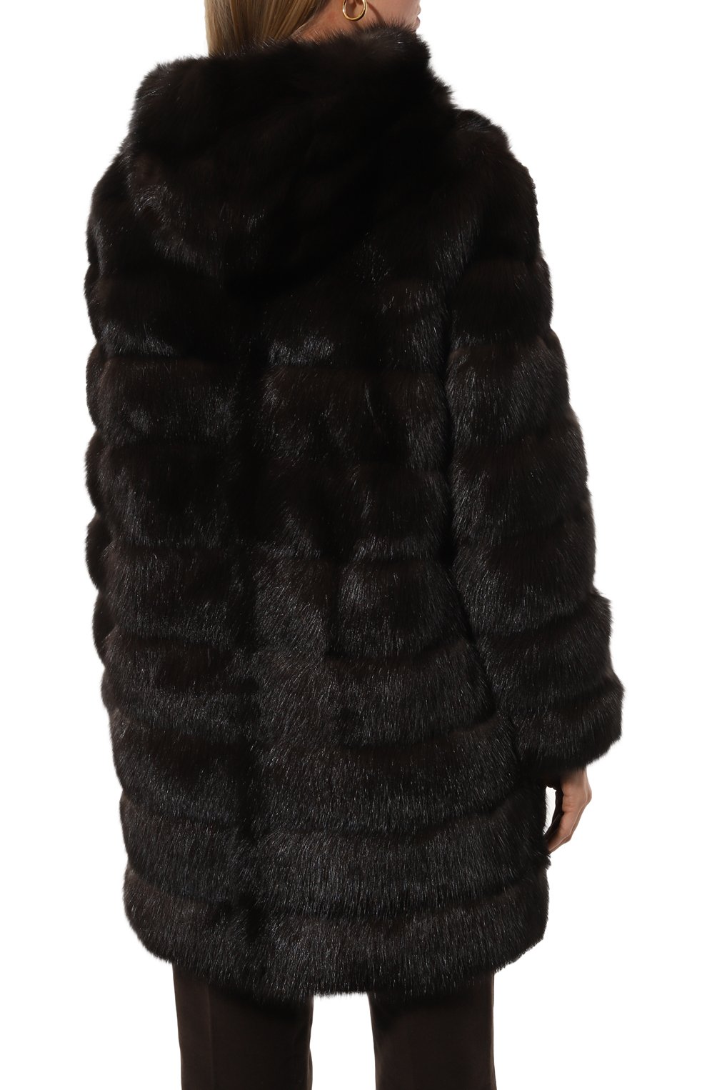 Двусторонняя шуба из соболя MANZONI24, арт. 24M551-ZNY, фото 4