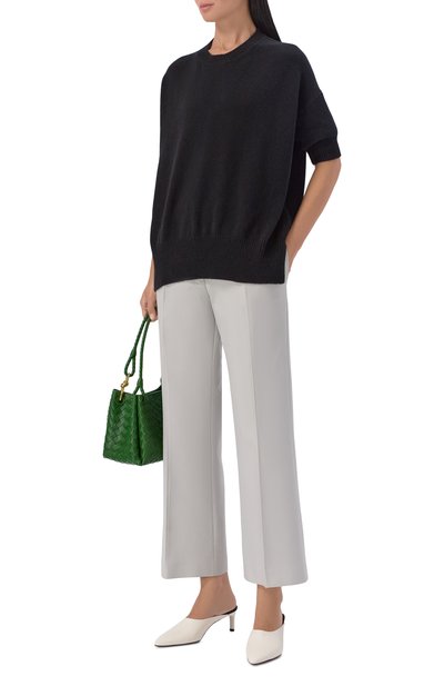 Кашемировый пуловер JIL SANDER черного цвета по цене 184000 руб., арт. J02GP0014/J13206, фото 2 Кашемировый пуловер JIL SANDER, арт. J02GP0014/J13206, фото 2