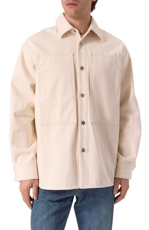 Джинсовая рубашка Jil Sander J47DL0159-J46545 Кремовый  J47DL0159-J46545 Фото 3