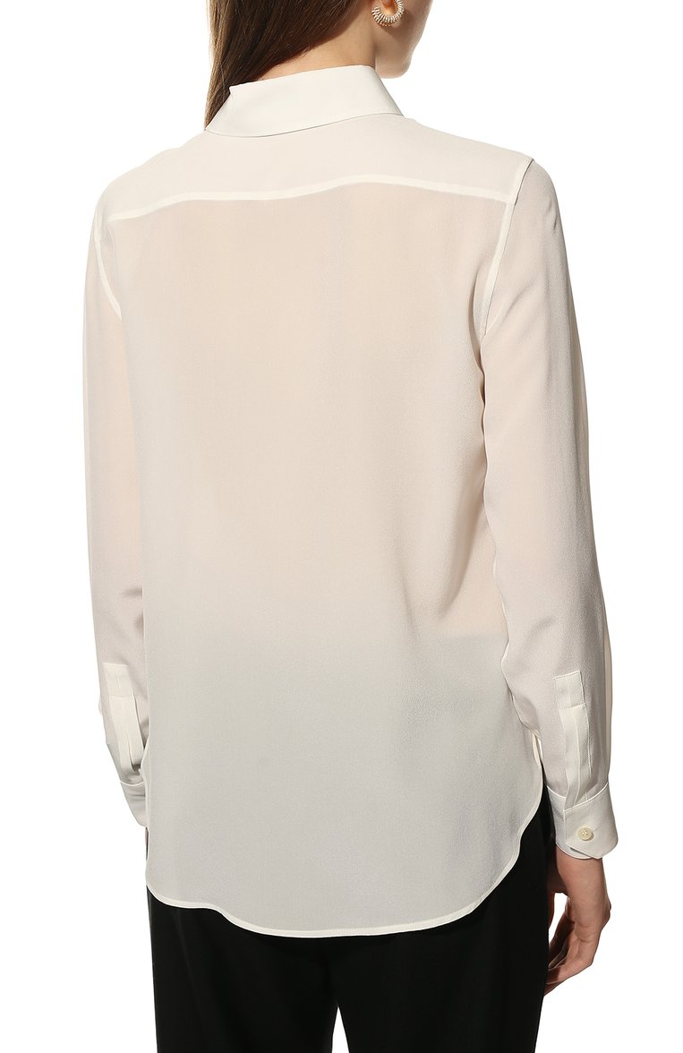 Шелковая рубашка SAINT LAURENT, арт. 395733/Y100W, фото 4