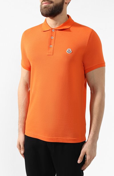 Хлопковое поло  MONCLER, арт. E1-091-83408-00-84556, фото 3
