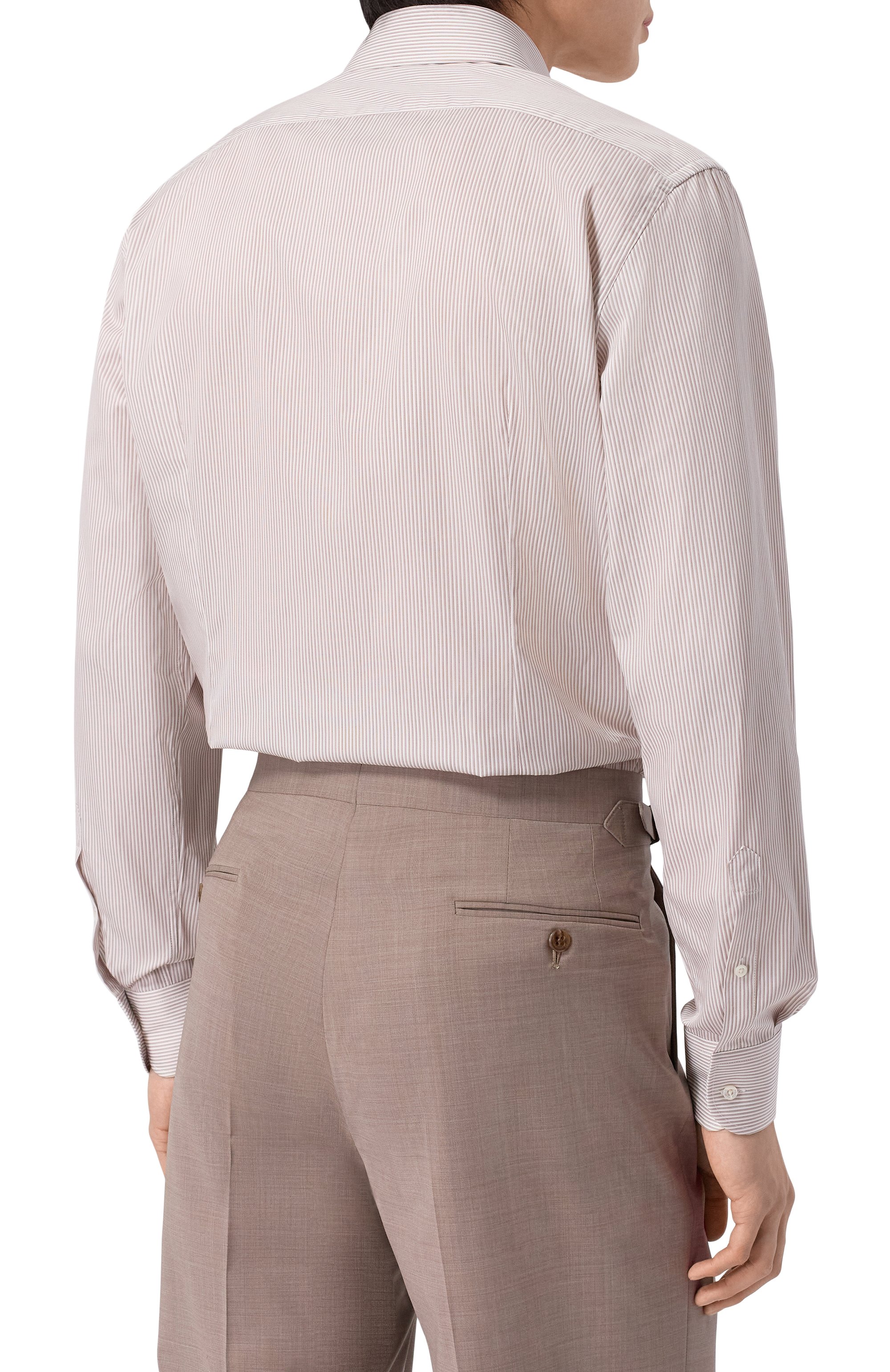 Хлопковая сорочка CORNELIANI коричневого цвета по цене 44850 руб., арт. 27P100/2711311, фото 4 Хлопковая сорочка CORNELIANI, арт. 27P100/2711311, фото 4