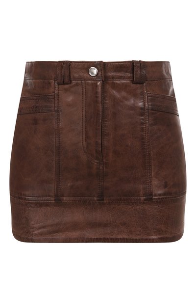 Женская кожаная юбка PINKO, арт. 104957/A2I1