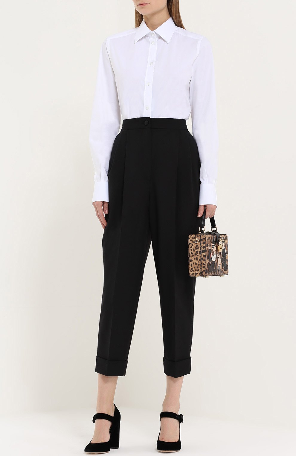 Хлопковая приталенная блуза DOLCE & GABBANA, арт. 0102/F5H03T/FUEAJ, фото 2