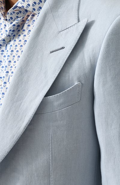 Однобортный льняной пиджак TOM FORD, арт. 373R22/15HA40, фото 5