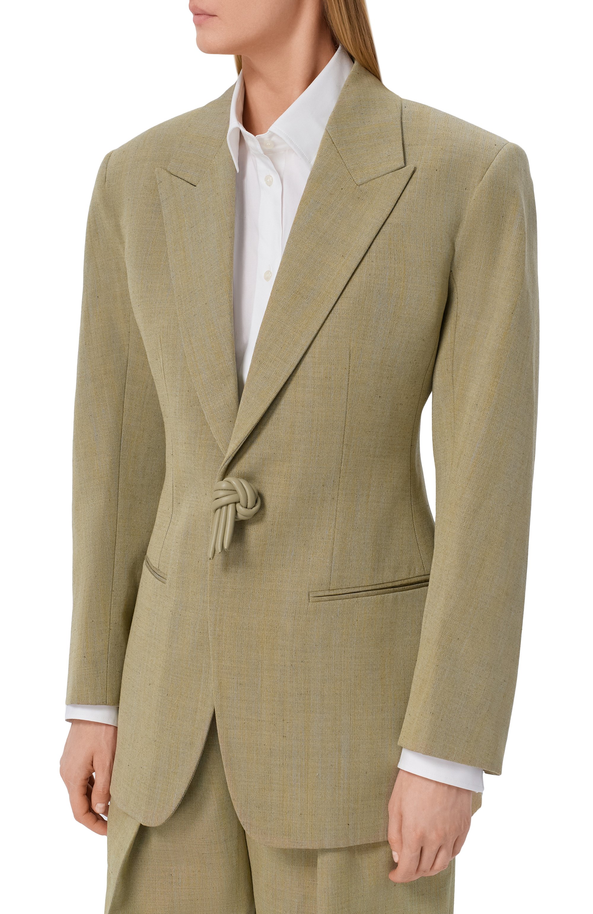 Жакет из шерсти и льна BOTTEGA VENETA, арт. 861430/V6DL0, фото 3