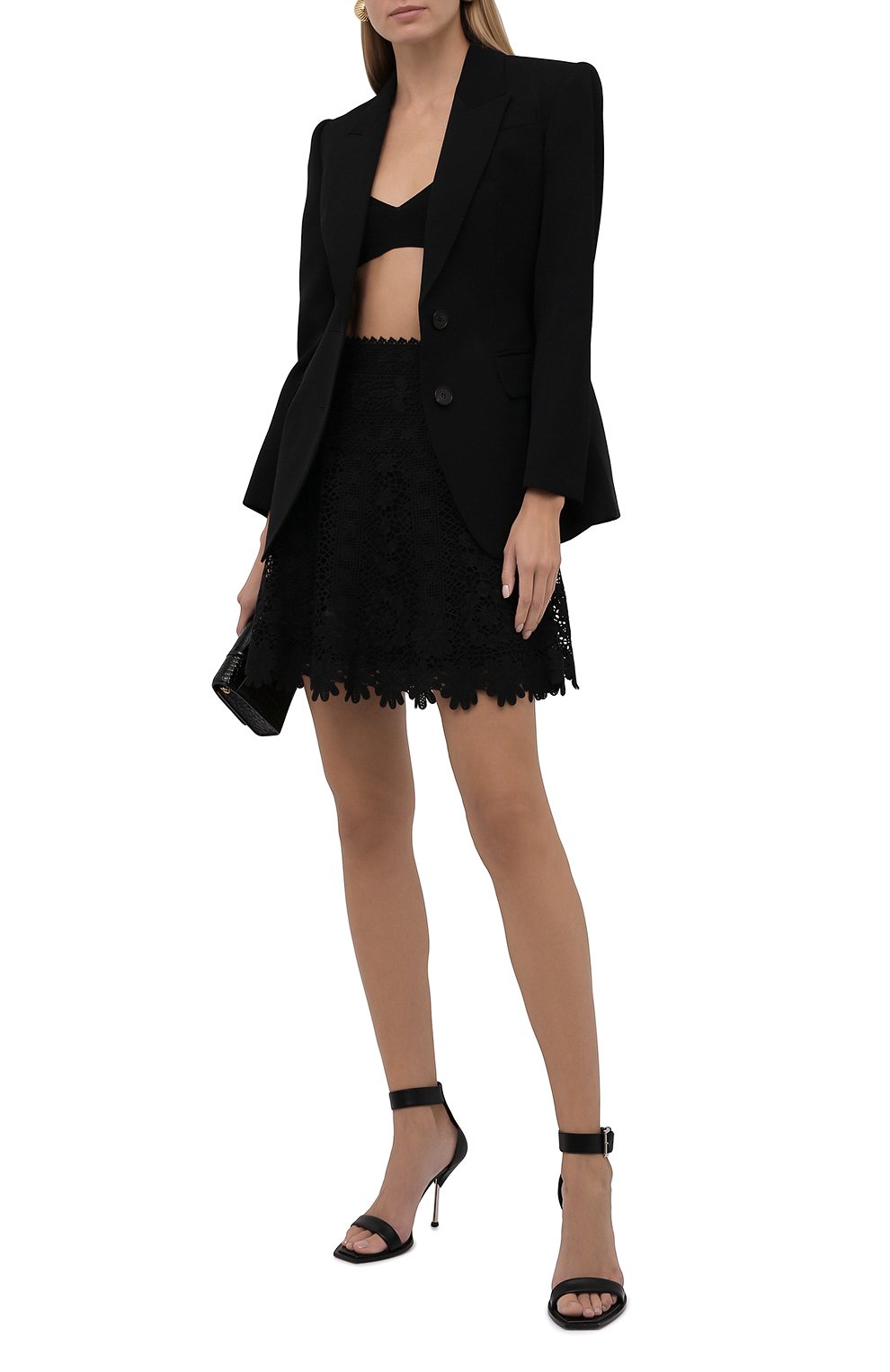 Юбка REDVALENTINO черного цвета по цене 73000 руб., арт. WR0RA01X/66F, фото 2 Юбка REDVALENTINO, арт. WR0RA01X/66F, фото 2