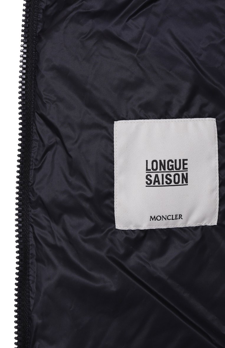 Мужская пуховая куртка agay MONCLER темно-синего цвета, арт. 1A00070/53279 | Фото 7 (Материал подклада: Синтетический материал; Длина (верхняя одежда): Короткие; Рукава: Длинные; Материал утеплителя: Пух и перо; Материал внешний: Синтетический материал; Кросс-КТ: Утепленные; Стили: Кэжуэл; Автоматизация состава: Проставлено; Автоматизация ТО: Проставлено)