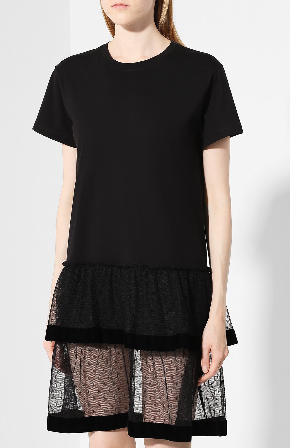 Хлопковое платье REDVALENTINO, арт. SR0MJ03G/4QB, фото 3