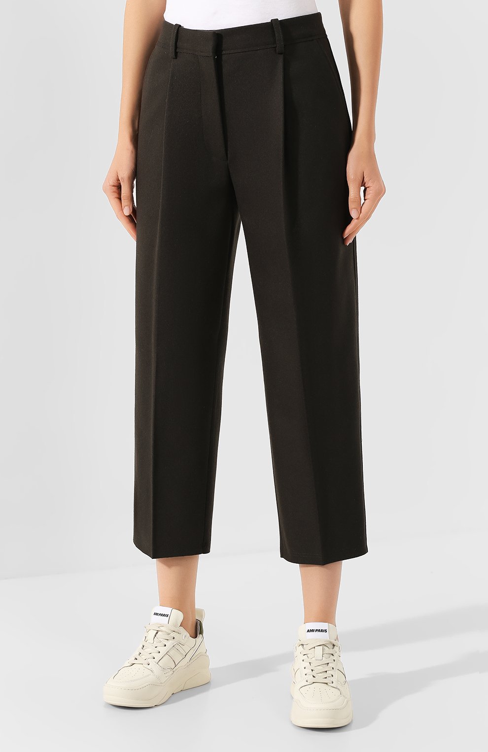 Брюки из смеси шерсти и кашемира ACNE STUDIOS зеленого цвета по цене 41300 руб., арт. AK0012, фото 3 Брюки из смеси шерсти и кашемира ACNE STUDIOS, арт. AK0012, фото 3