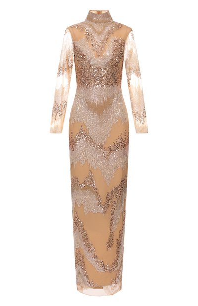 Женское платье с отделкой пайетками ZUHAIR MURAD, арт. FDR25046/TUEM014