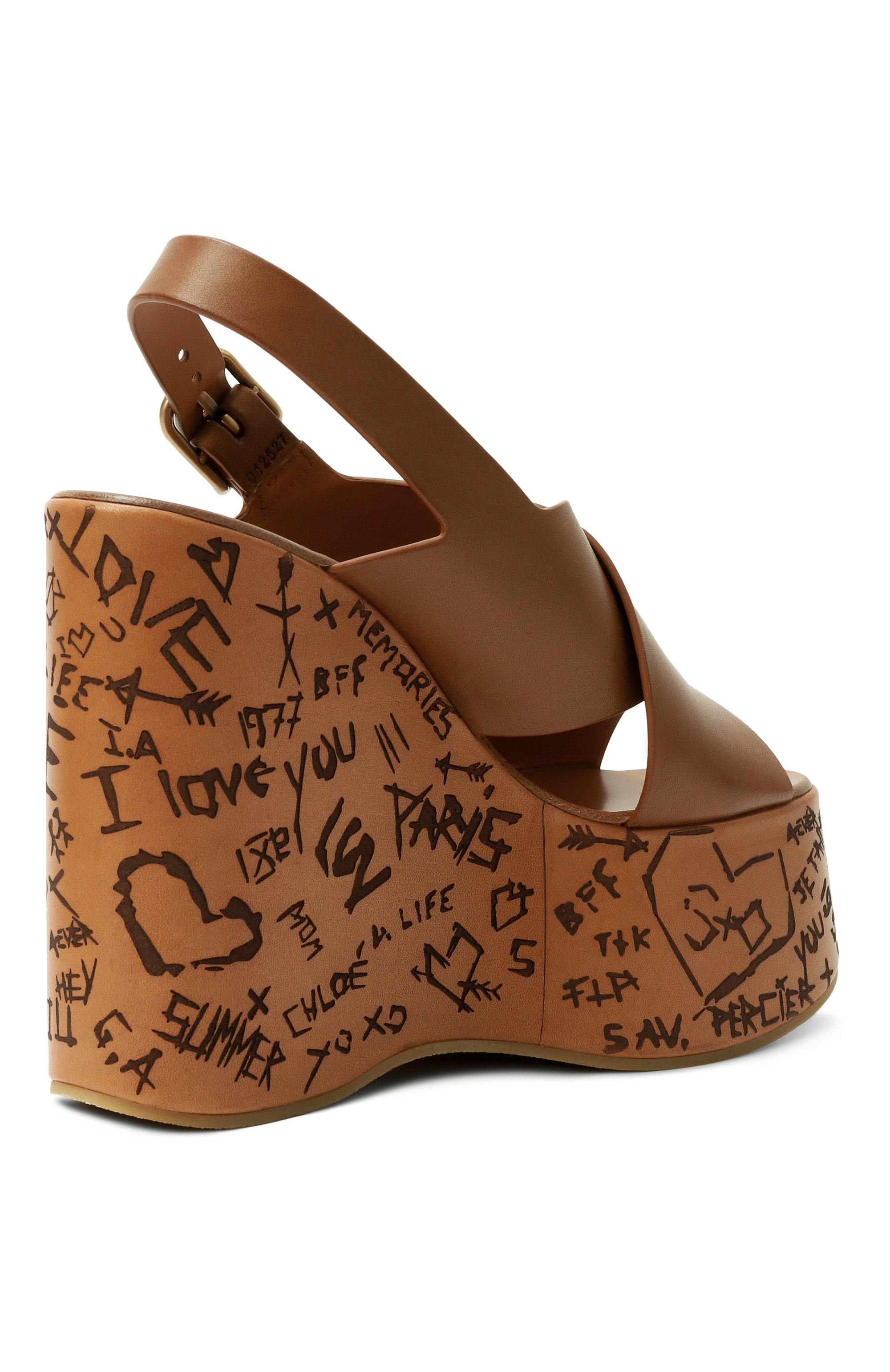 Кожаные босоножки maxime CHLOÉ, арт. CHC24A02YLU, фото 5