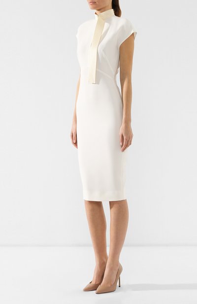 Приталенное платье VICTORIA BECKHAM, арт. DR FIT 6733 PSS19 B0NDED CREPE, фото 3