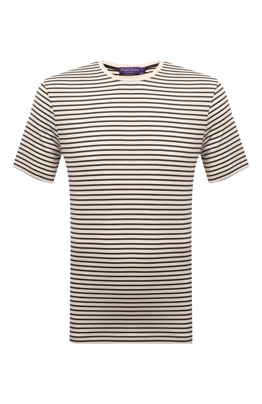

Футболка из шелка и хлопка Ralph Lauren, Бежевый