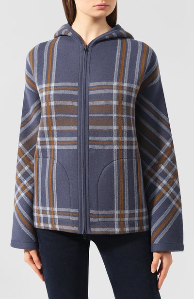 Кашемировый кардиган LORO PIANA синего цвета по цене 555000 руб., арт. FAI7099, фото 3 Кашемировый кардиган LORO PIANA, арт. FAI7099, фото 3
