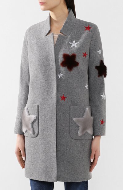 Пальто из смеси шерсти и кашемира SEVEN LAB, арт. CW18-007/2 grey, фото 3