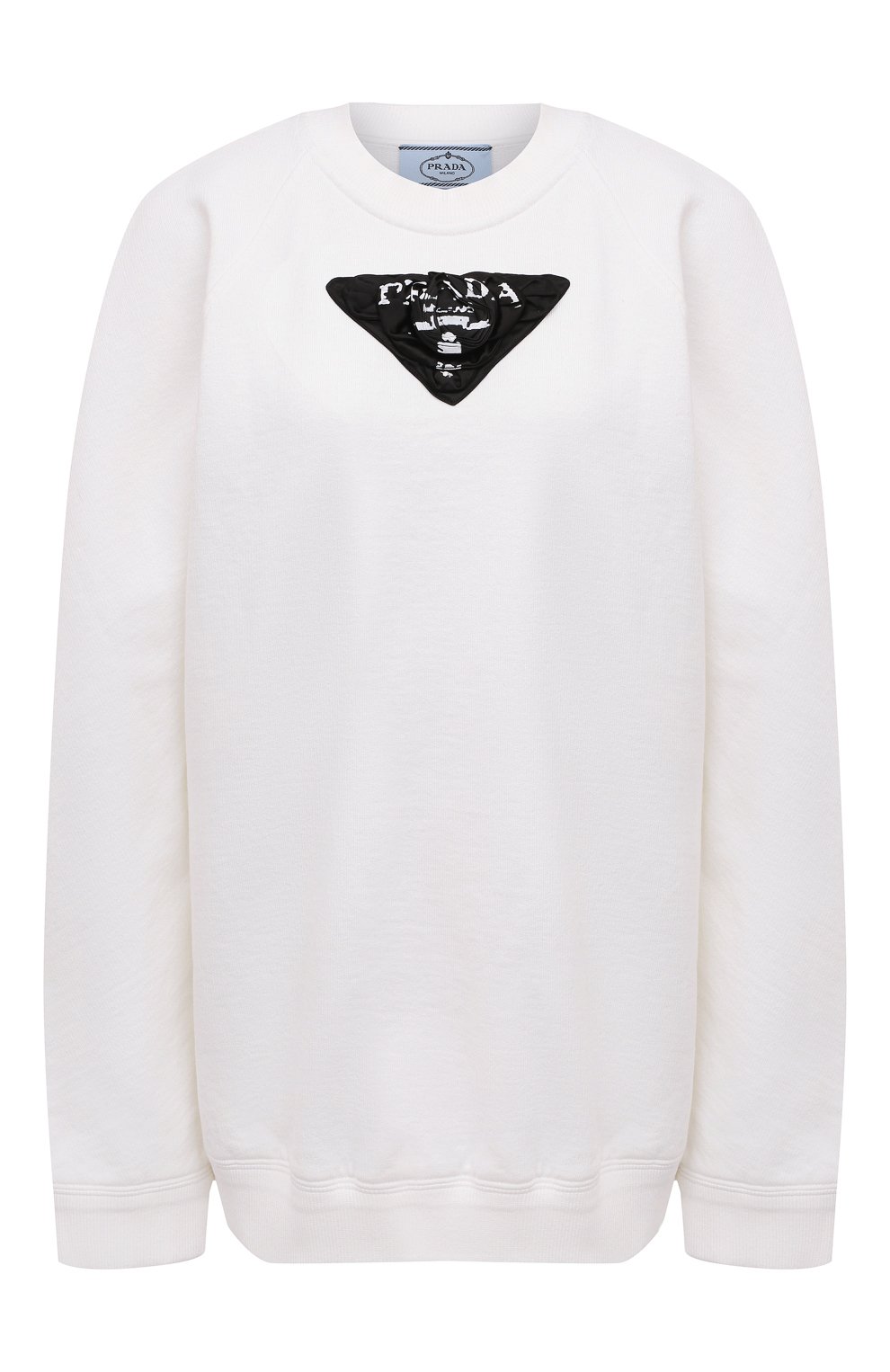 Хлопковый свитшот PRADA, арт. 134627-1YSE-F0964-211, фото 1