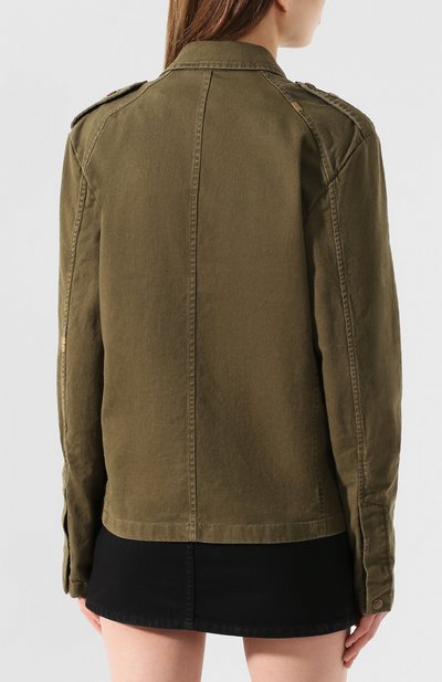 Хлопковая куртка SAINT LAURENT, арт. 612294/Y253Q, фото 4