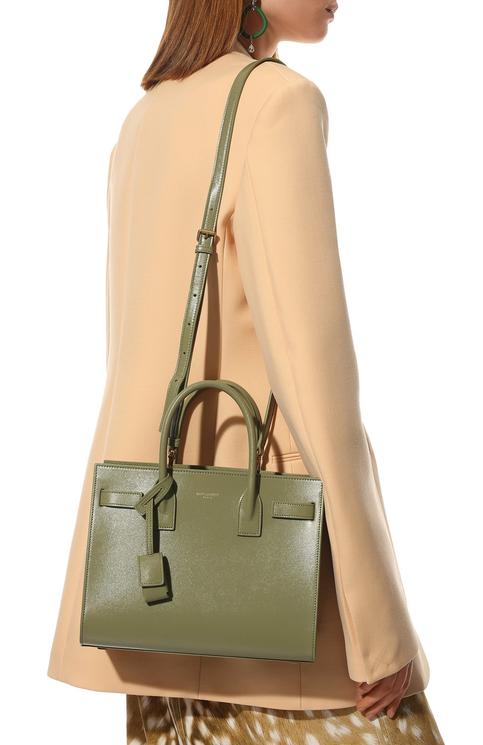 Сумка sac de jour baby SAINT LAURENT светло-зеленого цвета по цене 385000 руб., арт. 421863/02G9W, фото 6 Сумка sac de jour baby SAINT LAURENT, арт. 421863/02G9W, фото 6