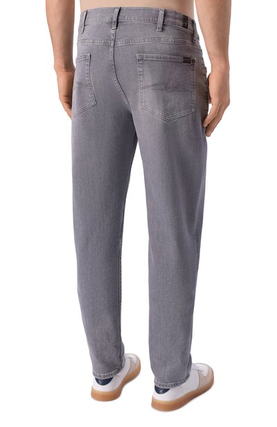 Джинсы slimmy tapered 7 FOR ALL MANKIND серого цвета по цене 29150 руб., арт. 7TB00C11-3LI, фото 4 Джинсы slimmy tapered 7 FOR ALL MANKIND, арт. 7TB00C11-3LI, фото 4