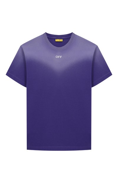 Хлопковая футболка OFF-WHITE, арт. 0GAA001S25JER006/4-12