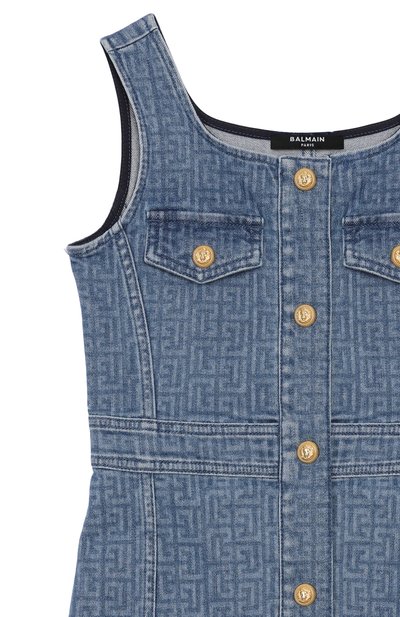 Джинсовый сарафан BALMAIN, арт. BW1B22, фото 3