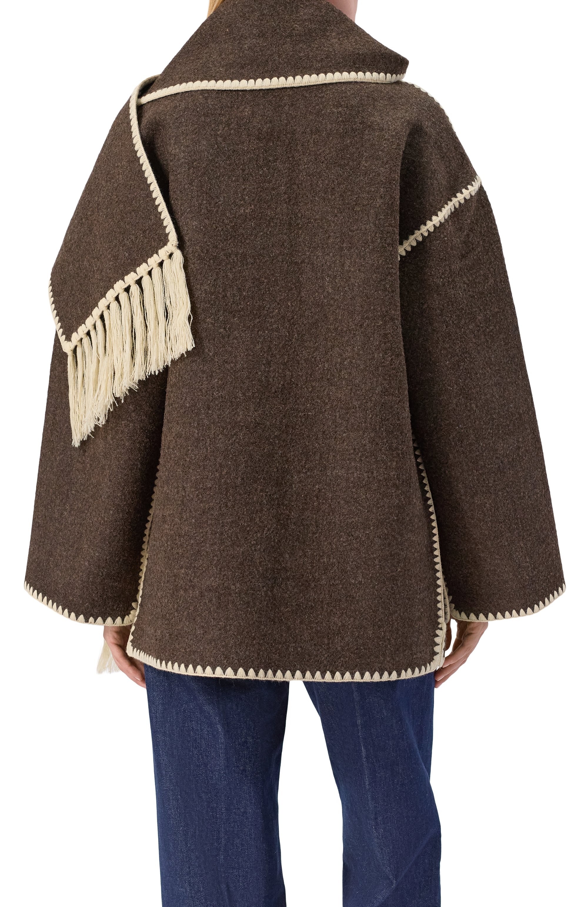 Шерстяное пальто TOTEME, арт. 234-WRTW0U248-FB0037, фото 4