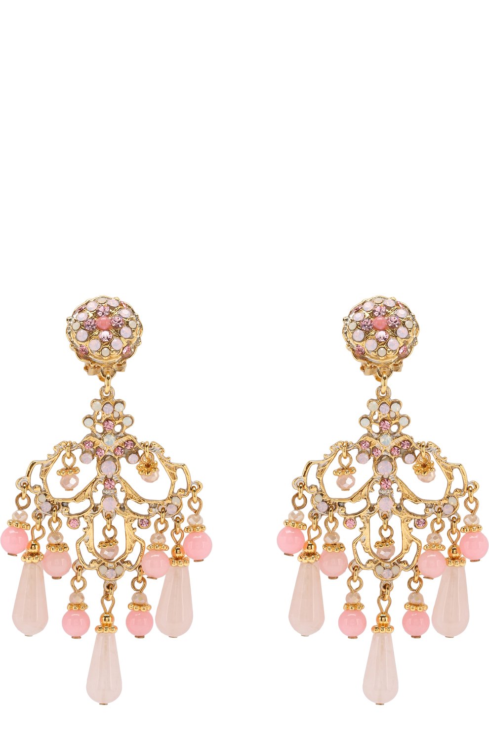 Серьги-клипсы с подвесками и кристаллами swarovski LARISA BARRERA, арт. LE384P, фото 1