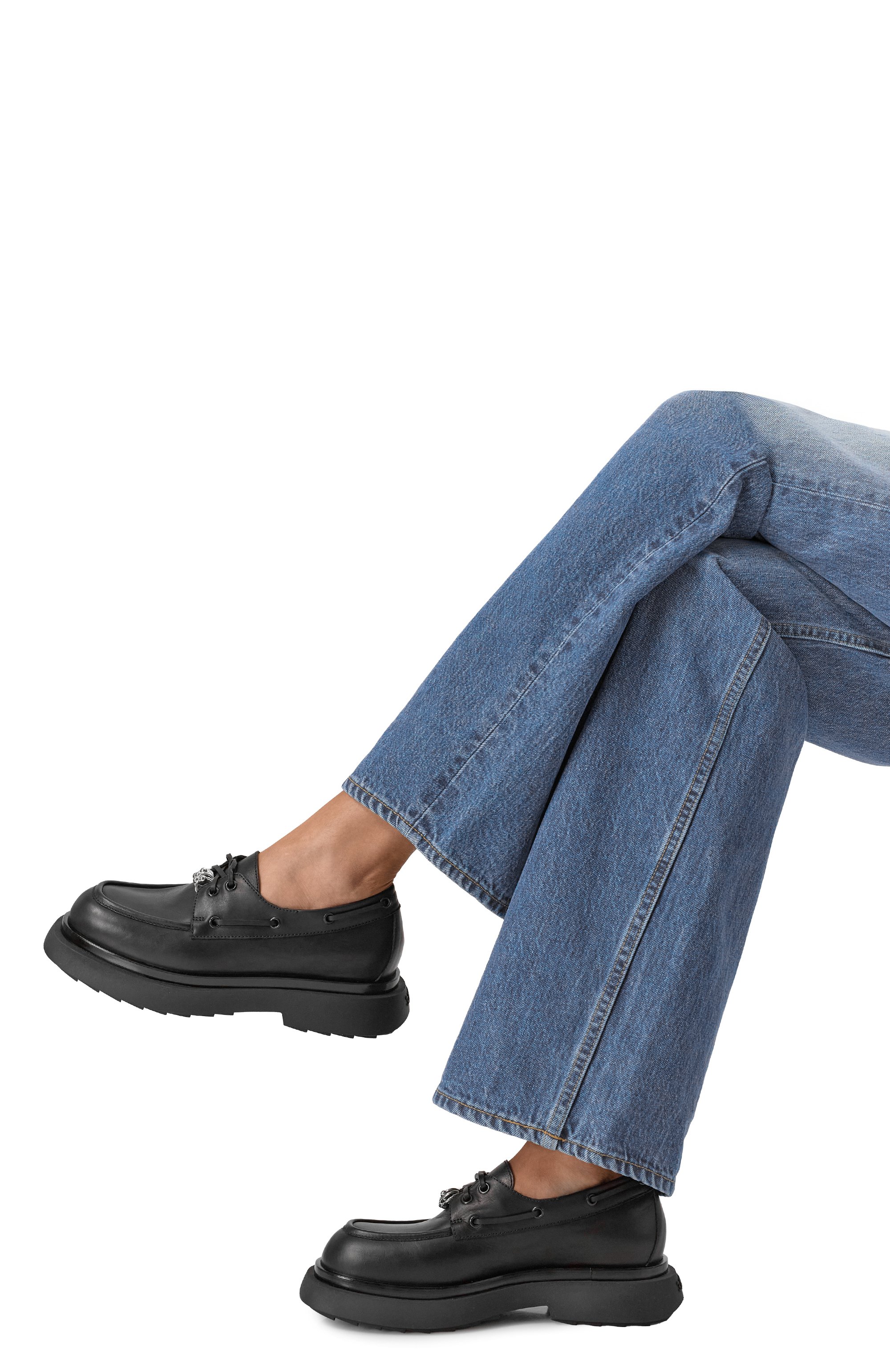 Кожаные топсайдеры camille 3JUIN, арт. 326W1002.A.1247997, фото 2