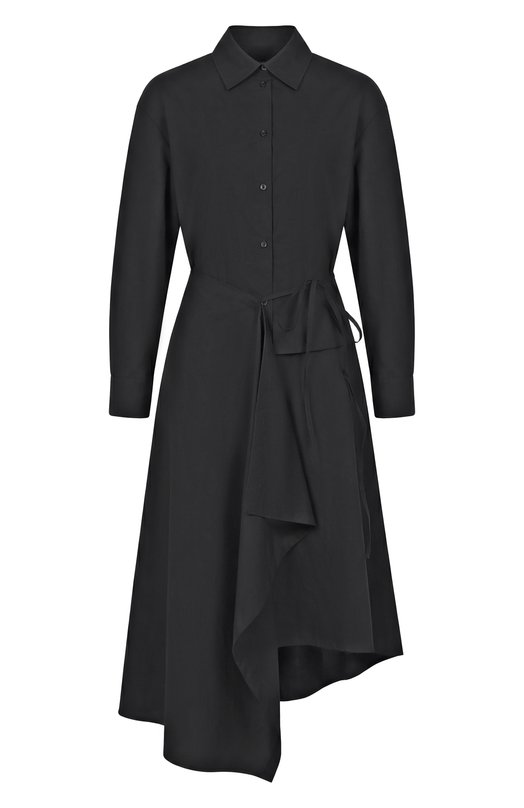 Хлопковое платье MSGM 4041MDA14X/267112 Чёрный 4041MDA14X/267112