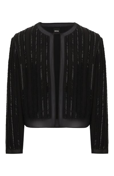 Женский жакет с отделкой бисером BOSS, арт. 50546934