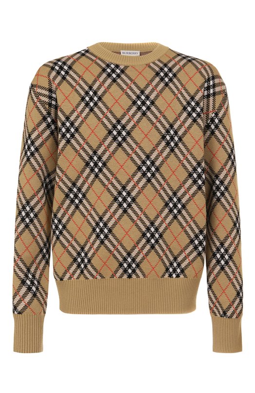 Шерстяной джемпер Burberry 8111379 Бежевый 8111379