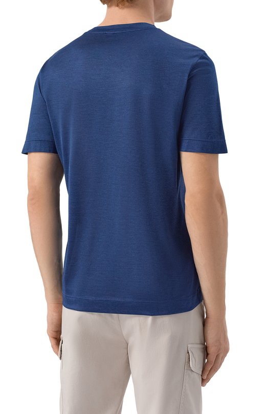 Шелковая футболка Gran Sasso 60121/78304 Синий  60121/78304 Фото 4