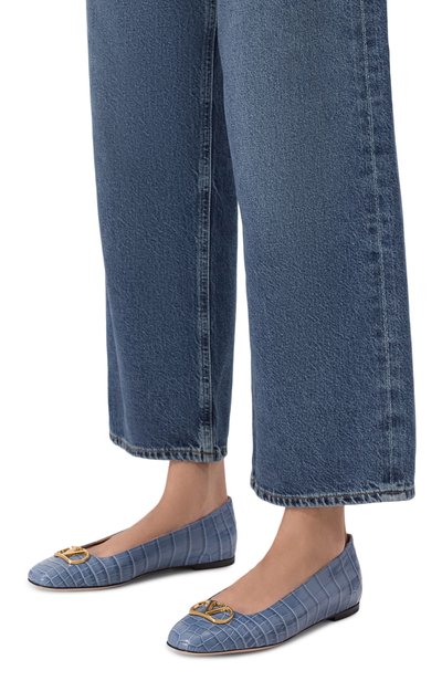 Кожаные балетки vlogo signature VALENTINO, арт. 9W2S0PI8/LUR, фото 2