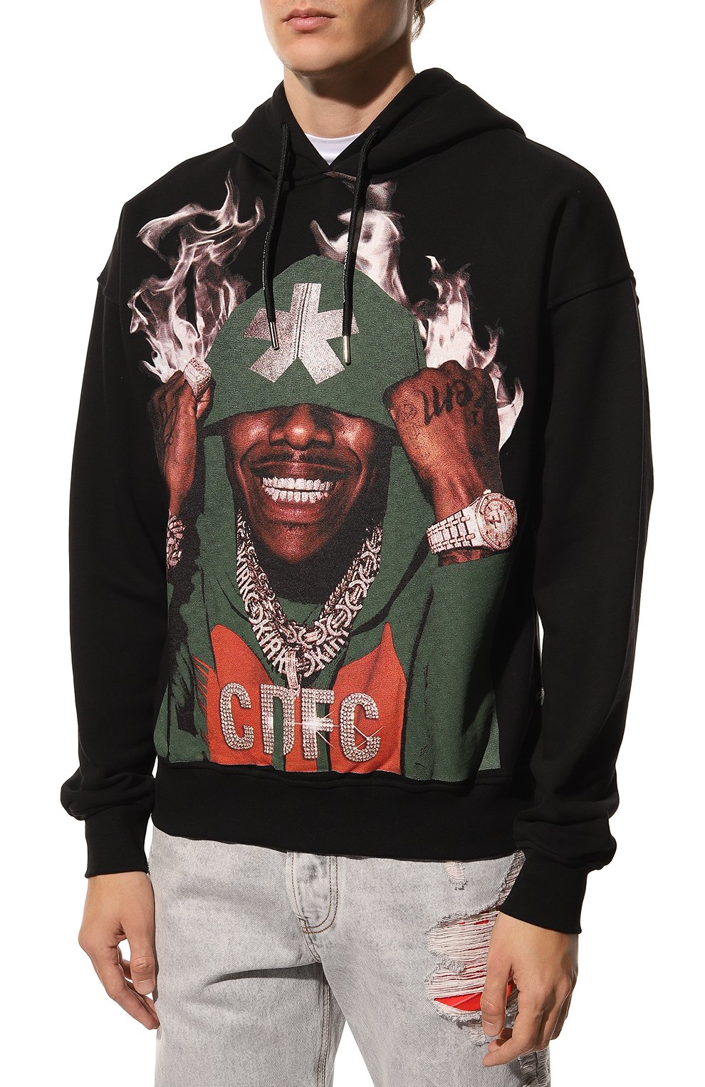 Хлопковое худи COMME DES FUCKDOWN, арт. CDFU1876, фото 3