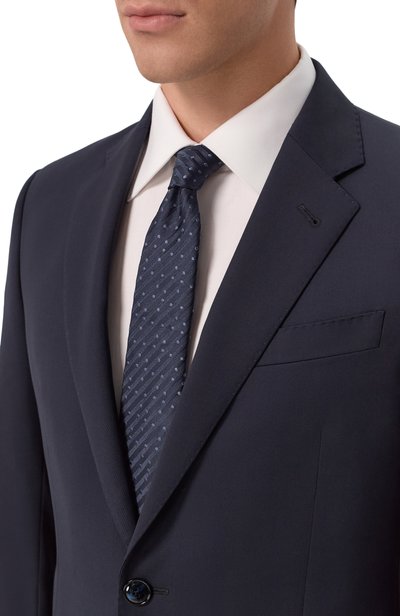 Мужской шелковый галстук GIORGIO ARMANI, арт. GM000800/TE22434