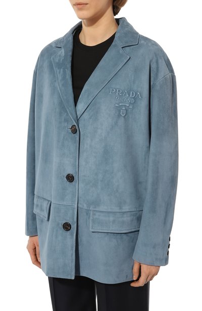 Замшевый жакет PRADA, арт. 55802-1FEK-F0637, фото 3