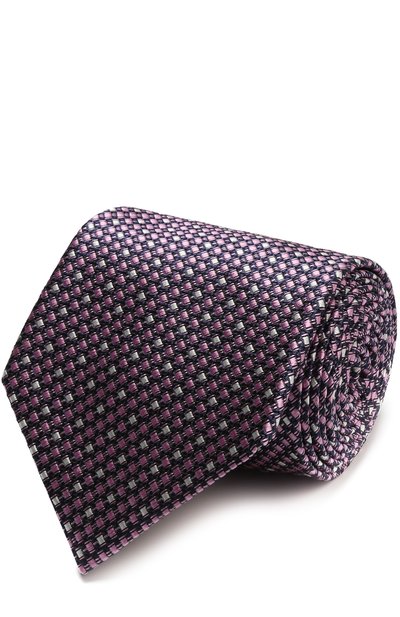 Мужской шелковый галстук с узором ZEGNA, арт. Z9D821XW