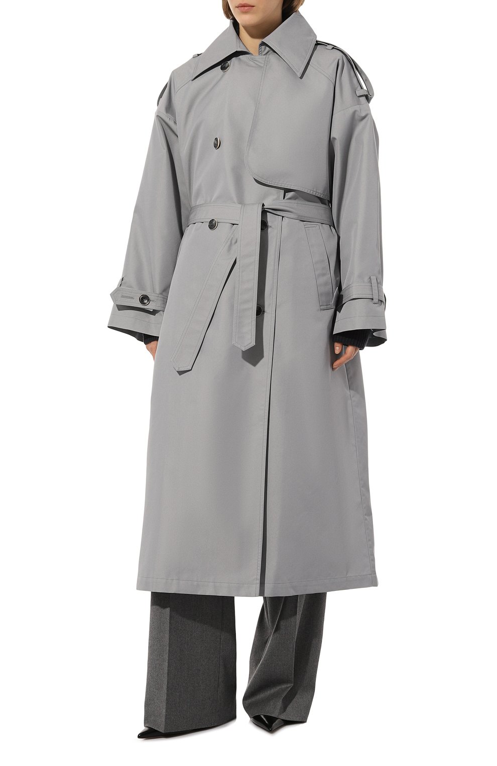 Двубортный тренч  LESYANEBO, арт. FW22/H-465/LT, фото 3