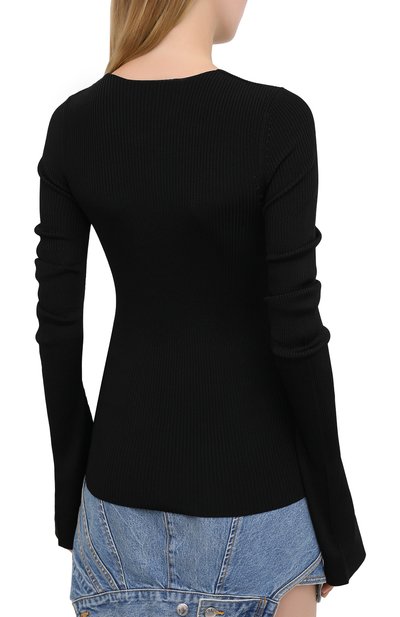 Пуловер из вискозы ALEXANDER WANG черного цвета по цене 57800 руб., арт. 1KC2201018, фото 4 Пуловер из вискозы ALEXANDER WANG, арт. 1KC2201018, фото 4