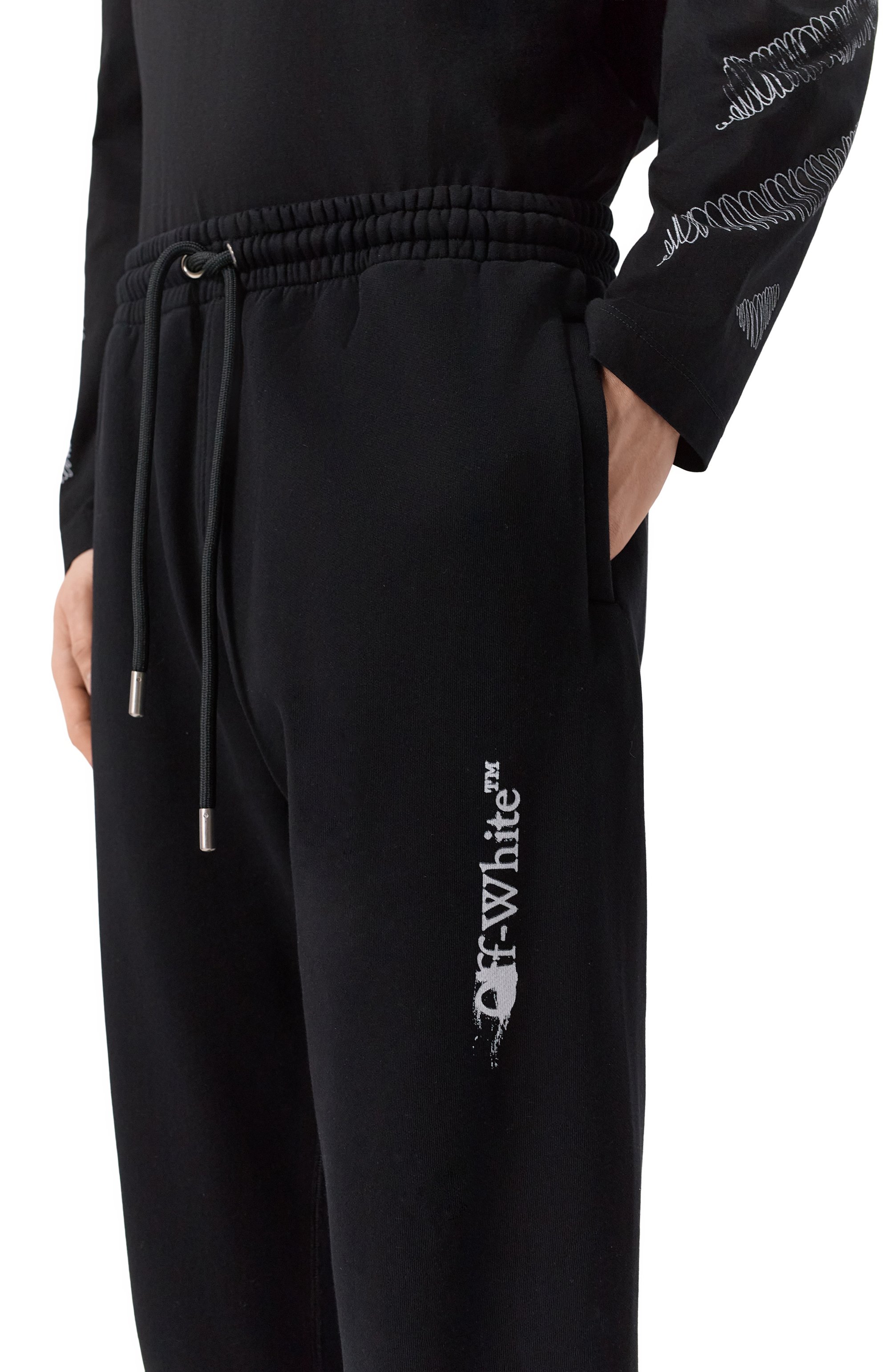 Хлопковые джоггеры OFF-WHITE, арт. 0MCH057F25FLE002, фото 5