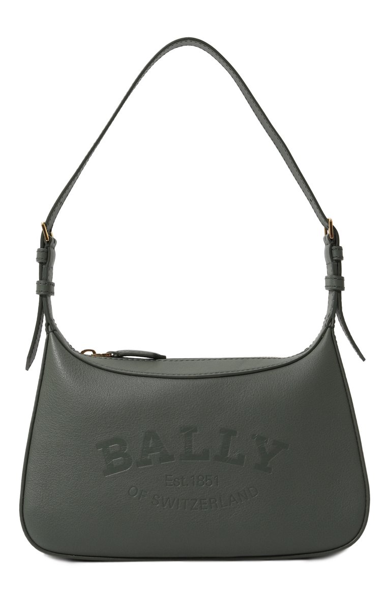 Женская сумка coralye BALLY зеленого цвета, арт. WAC01M/VT216 | Фото 1 (Размер: small; Ремень/цепочка: На ремешке; Материал: Натуральная кожа; Сумки-технические: Сумки через плечо)